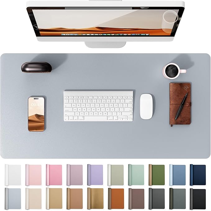 YSAGi Leather Desk Protector, Office Mat, Large Mouse Mat, Non-Slip PU Leather by YSAGi