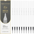 Ddaowanx 10 Pieces Gel Ink Pen Refills, Fine Point 0.5mm Tip Smooth Writing by Ddaowanx