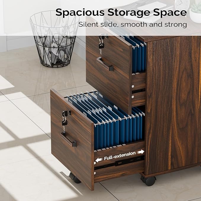 VINGLI 2 Drawer File Cabinet - Image 4