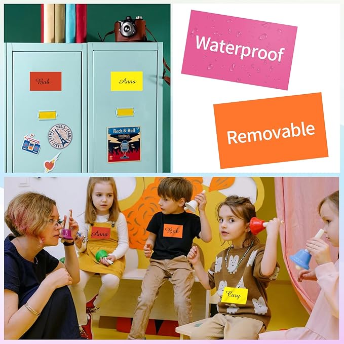 STARLIBOO Removable Colored Labels Stickers, 3X5 Inch Removable Large Label - Image 4