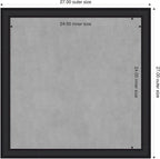 Amanti Art Black Framed Magnetic Board 27x27 Medium Vision Board - Image 2