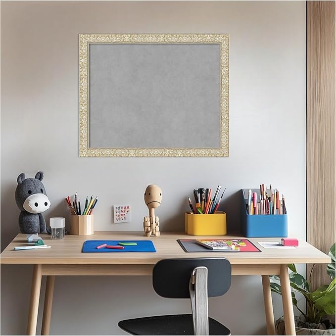 Amanti Art Silver Framed Magnetic Board 18x22 Small Vision Board - Image 5