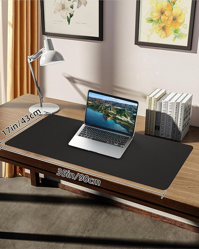 Leather Desk Pad Protector, Mouse pad, Office Desk mat, Computer and Laptop Mat - Image 7