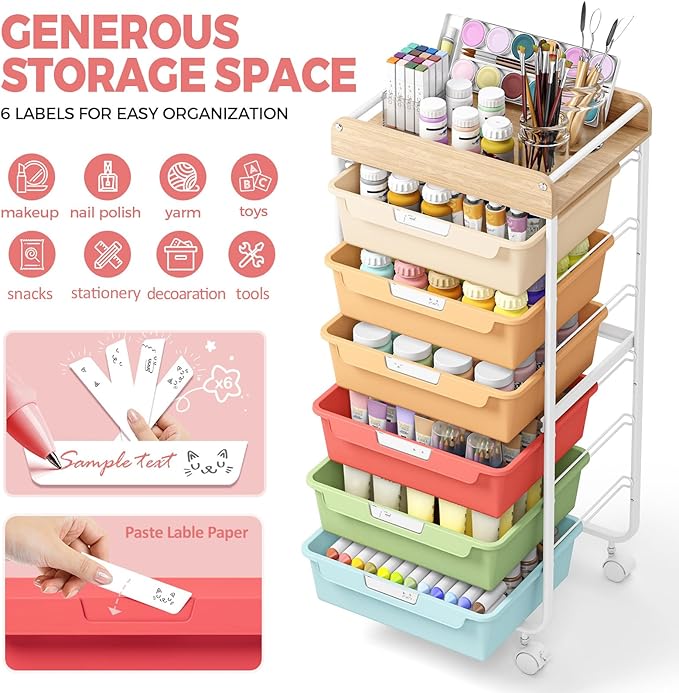 Rolling Storage Utility Cart - Image 4