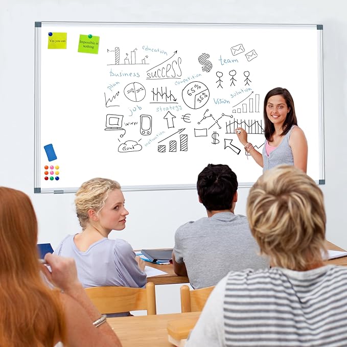 H-Qprobd Dry Erase White Board for Wall 6' x 3' Large Magnetic Whiteboard - Image 7