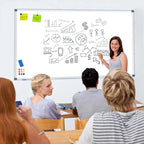 H-Qprobd Dry Erase White Board for Wall 6' x 3' Large Magnetic Whiteboard - Image 7