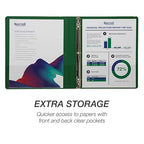 Samsill 0.5 Inch 3 Ring Binder, Made in USA, Economy Round Ring, 100 Sheet - Image 4