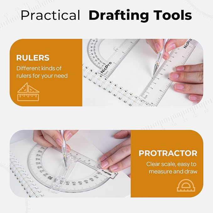 Nicpro 22 PCS Compass Geometry Tools - Image 4