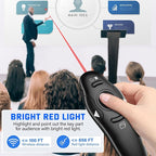 2-in-1 USB Type C Presentation Clicker Wireless Presenter Remote Clicker - Image 5