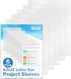 Dunwell Clear Folders for Documents, Plastic 8.5x11 File Sleeves for Document by Dunwell