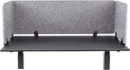 Stand Up Desk Store ReFocus Raw Clamp-On Acoustic Desk Divider Mounted Privacy - Image 2