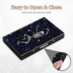 BWEGRHE Slim Credit Card Holder, Dance Skull Skeleton RFID Blocking Metal Wallet - Image 6