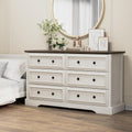 VVFLU Farmhouse 6 Drawer Dresser