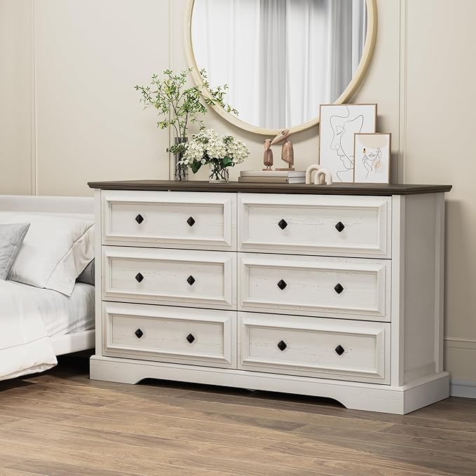 VVFLU Farmhouse 6 Drawer Dresser by VVFLU