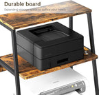 Arbuxzuy Printer Stand for Desk, Desktop Printer Shelf, 3 Tier Desk Shelf for - Image 7