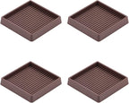 VOCOMO 3X3 Rubber Caster Cups, Non Slip Furniture Pads, Anti-Slip Furniture by VOCOMO