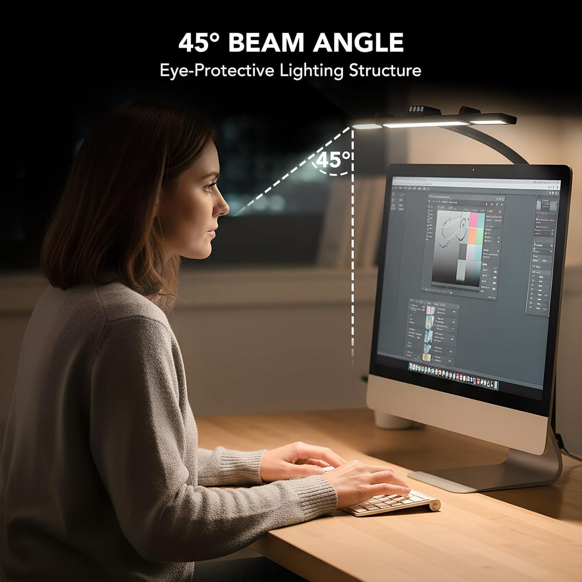 led desk lamp for home office with base, package contents