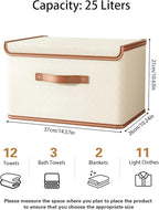 Tuza 4 Pack Storage Bins with Lids, Collapsible Closet Organizer Container - Image 2