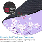 IMAYONDIA Cute Purple Mouse Pad Small, Floral Flower Round Mouse Pads, Sakura - Image 3