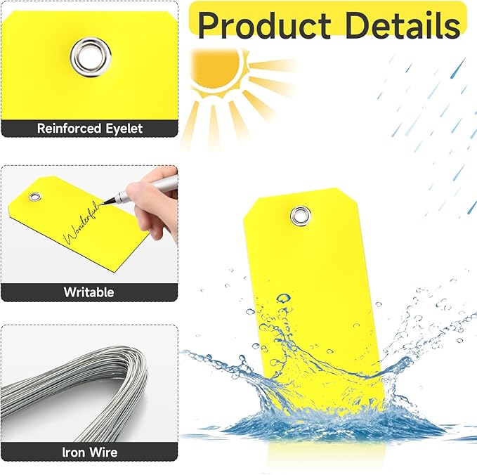 500 Pieces Plastic Shipping Tags - Image 3