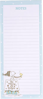 Graphique Merry Snoopy Holiday Magnetic Notepad | 100 Tear-Away Sheets | Grocery by GraphiquedeFrance