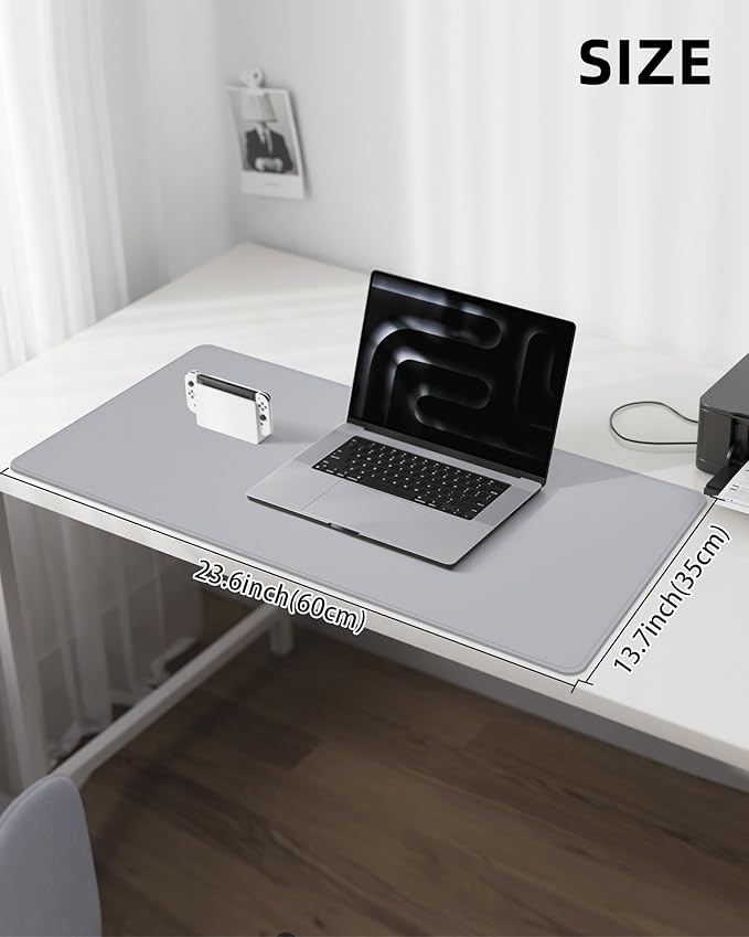 Non-Slip Desk Pad, Mouse Pad, Waterproof PVC Leather Desk Table Protector - Image 5