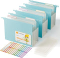 Extra Capacity Hanging File Folders, 4.72" Reinforced Wheat Straw Expanding by EcoStash