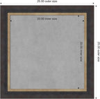 Amanti Art Black Framed Magnetic Board 25x25 Medium Vision Board - Image 4