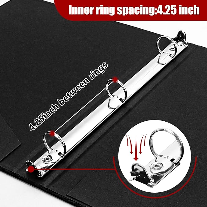 Vienrose 3 Ring Binder 1 Inch Round Rings - Image 4