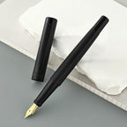 MCNTEIK Matte Black Fountain Pen, Exquisite Vertical Grooving Design, Ink - Image 8