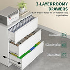 3 Drawer Lateral File Cabinet - Image 5