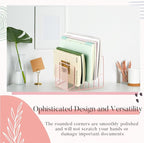 2 Pcs 7 Section Incline File Sorter Metal Wire Mesh File Rack - Image 4