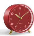 Analog Alarm Clock, 4 inch Super Silent Non Ticking Small Clock by JALL