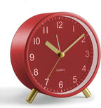 Analog Alarm Clock, 4 inch Super Silent Non Ticking Small Clock by JALL