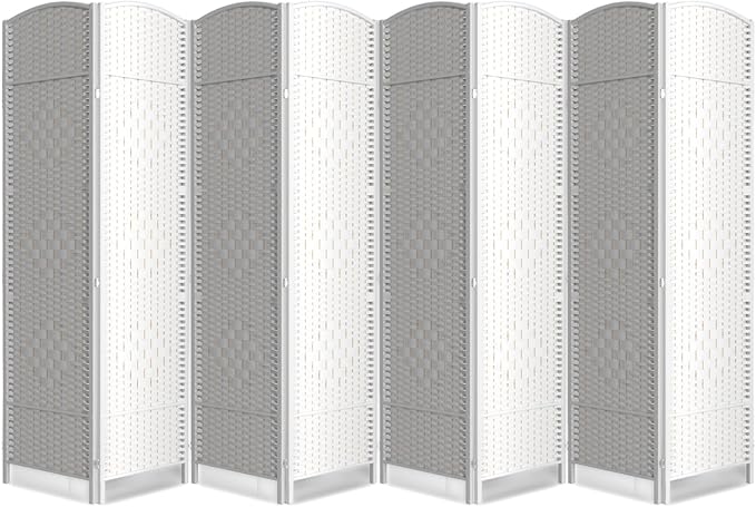 Cocosica Folding Room Divider, Weave Fiber Privacy Screen, Extra Wide Room by cocosica
