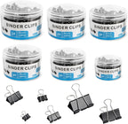 208 PCS Binder Clips Paper Clamps Assorted Sizes, Metal Paper Binder Clip - Image 8