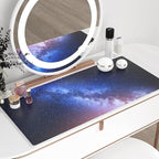 QIYI Large Desk Pad, Milky Way Mouse Pad Desktop Decor, Waterproof PU Leather - Image 6