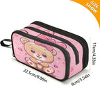 BOENLE Cute Bear Pencil Case Box Boys Girls Large Pencil Pouch - Image 4
