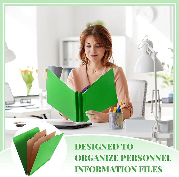Skyygemm 48 Pcs Classification Folders Letter Size, 2 Divider Pressboard File - Image 5