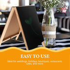 ADOCARN Double-Sided Standing Blackboard Small Chalkboard Message Board - Image 6