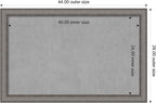 Amanti Art Grey Framed Magnetic Board 28x44 Large Vision Board - Image 4