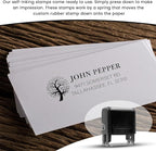 Custom Address Stamps Self Inking or Wood Handle 20+ Designs to Choose from! - Image 4