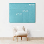 Bulletin Board, 36 x 24 inches Felt Board - Image 3