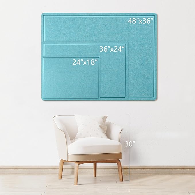 Bulletin Board, 36 x 24 inches Felt Board - Image 3