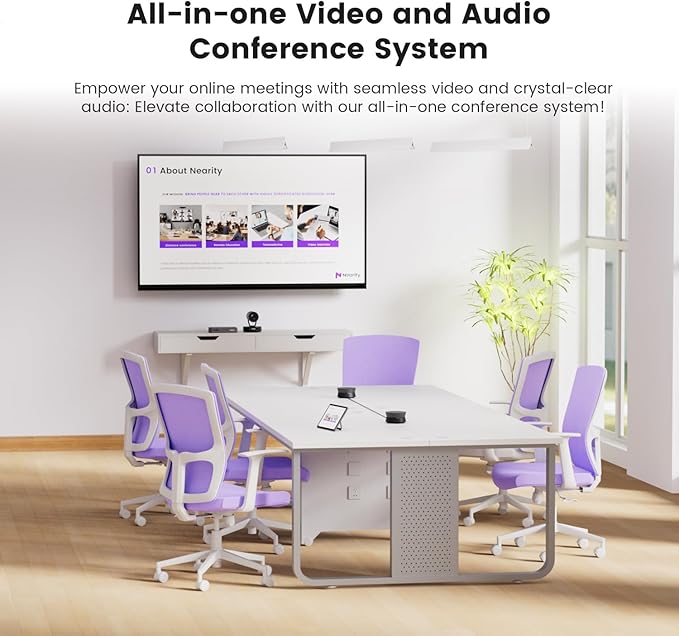 NEARITY 2K Conference Room Camera System, 2X Scalable Conference Speakerphones - Image 2
