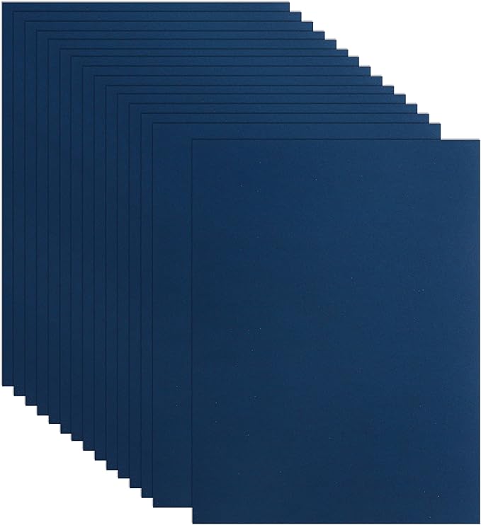 Guakicae 32 Sheets Navy Blue Cardstock 8.5 x 11 Craft Paper, 80lb Heavyweight by Guakicae