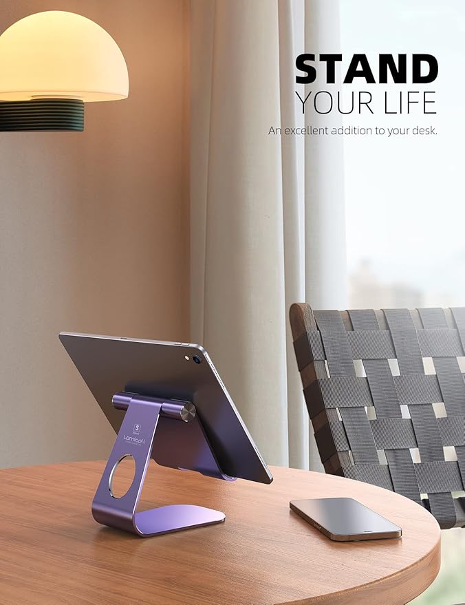 Lamicall Tablet Stand, Adjustable Tablet Holder - Image 2
