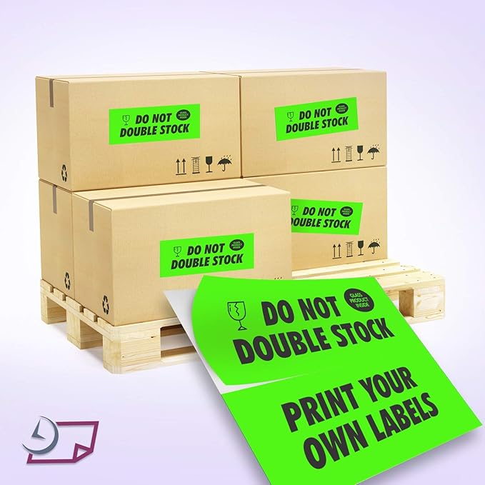 8-1/2 x 11" Neon Color High Light Fluorescent Labels - Image 3