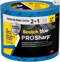 ScotchBlue PROSharp Painter's Tape 1.5 Inch Wide 3 Rolls Blue Tape Protects by ScotchBlue