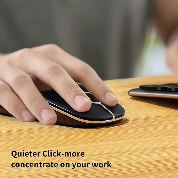 VssoPlor Wireless Mouse, 2.4G Slim Portable Computer Laptop Mouse - Image 4